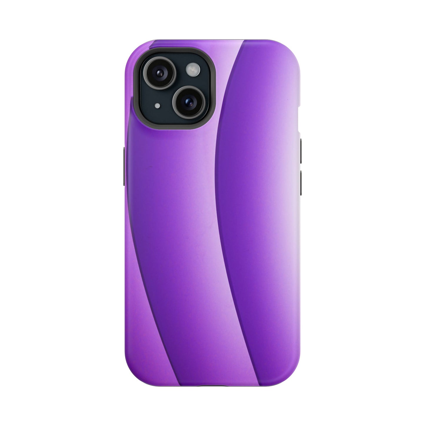 Purple Gradient Stripes MagSafe® Compatible Tough Case for iPhone