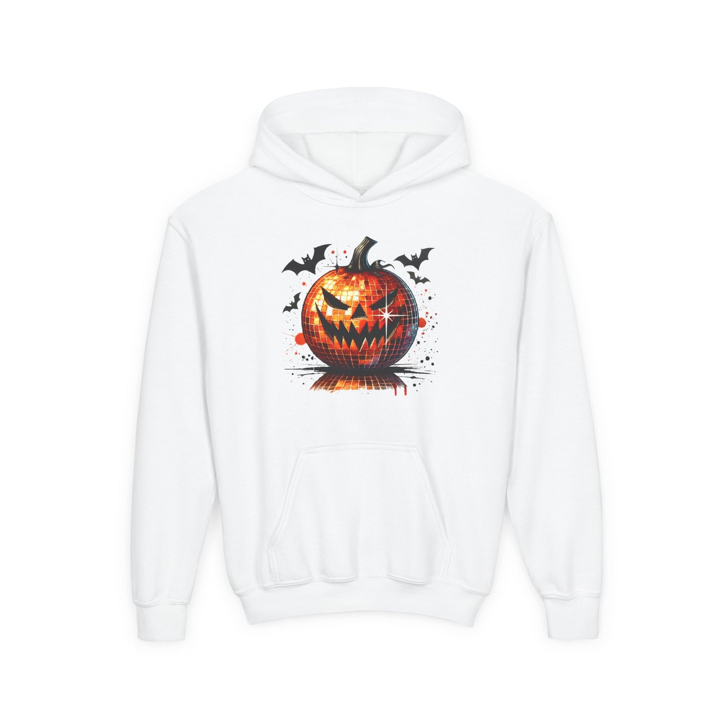 Halloween Disco Pumpkin Youth Heavy Blend Hooded Sweatshirt