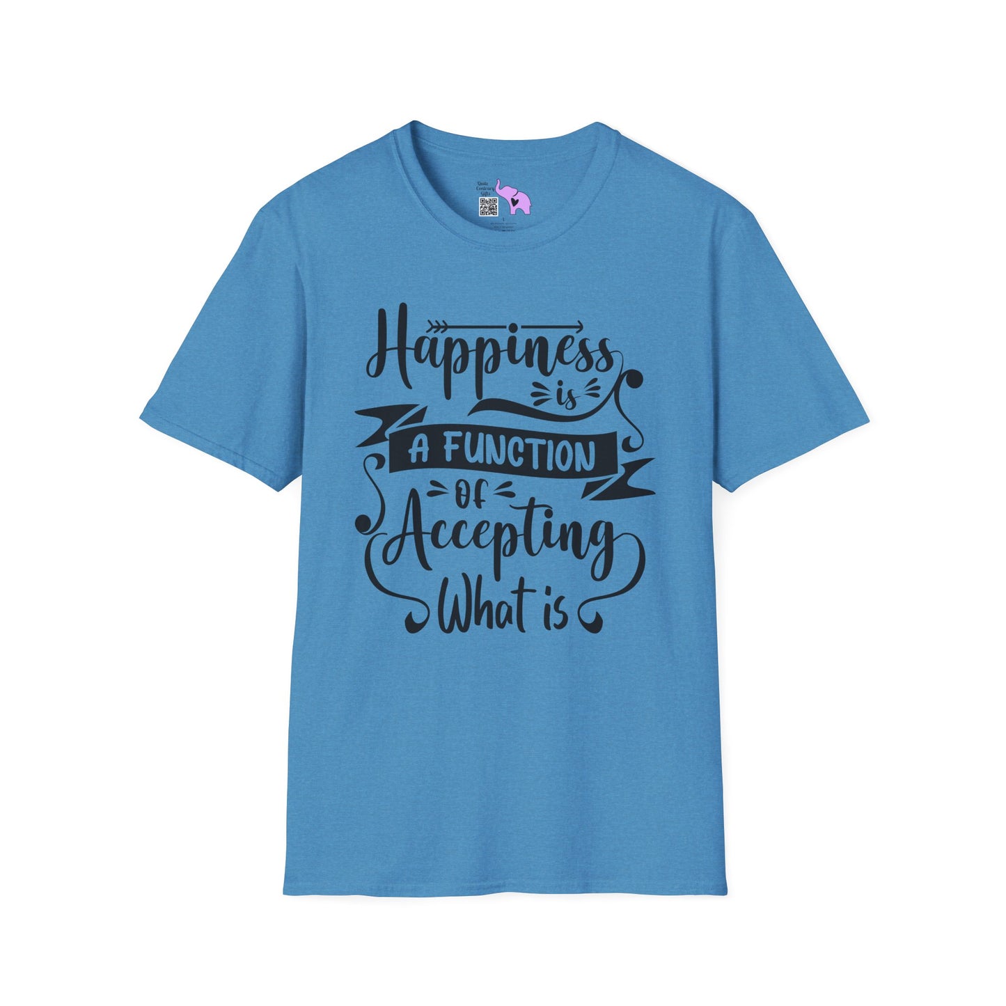 Happiness is a Function of Accepting What Is Adult T-shirt