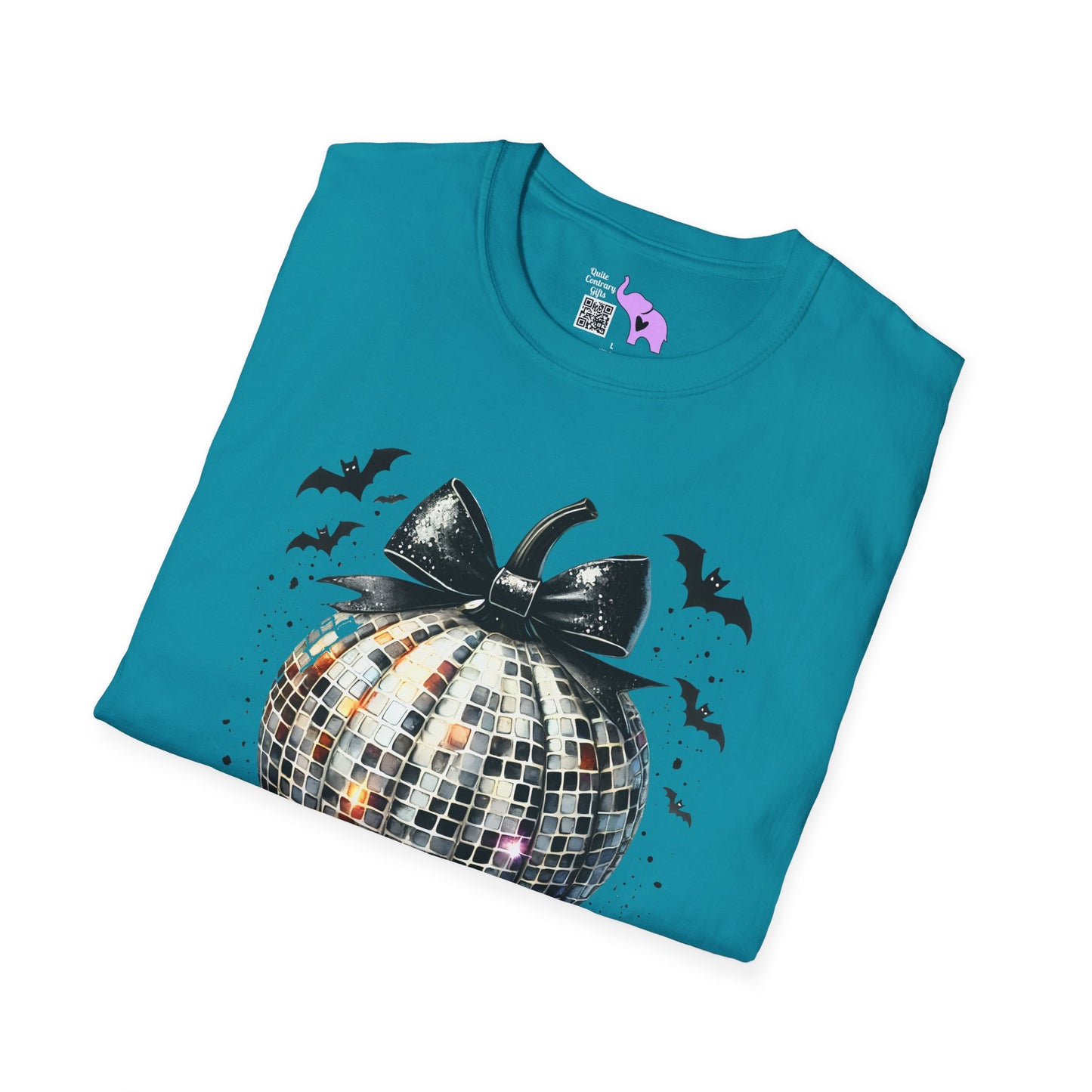 Silver Disco Pumpkin Adult T-shirt