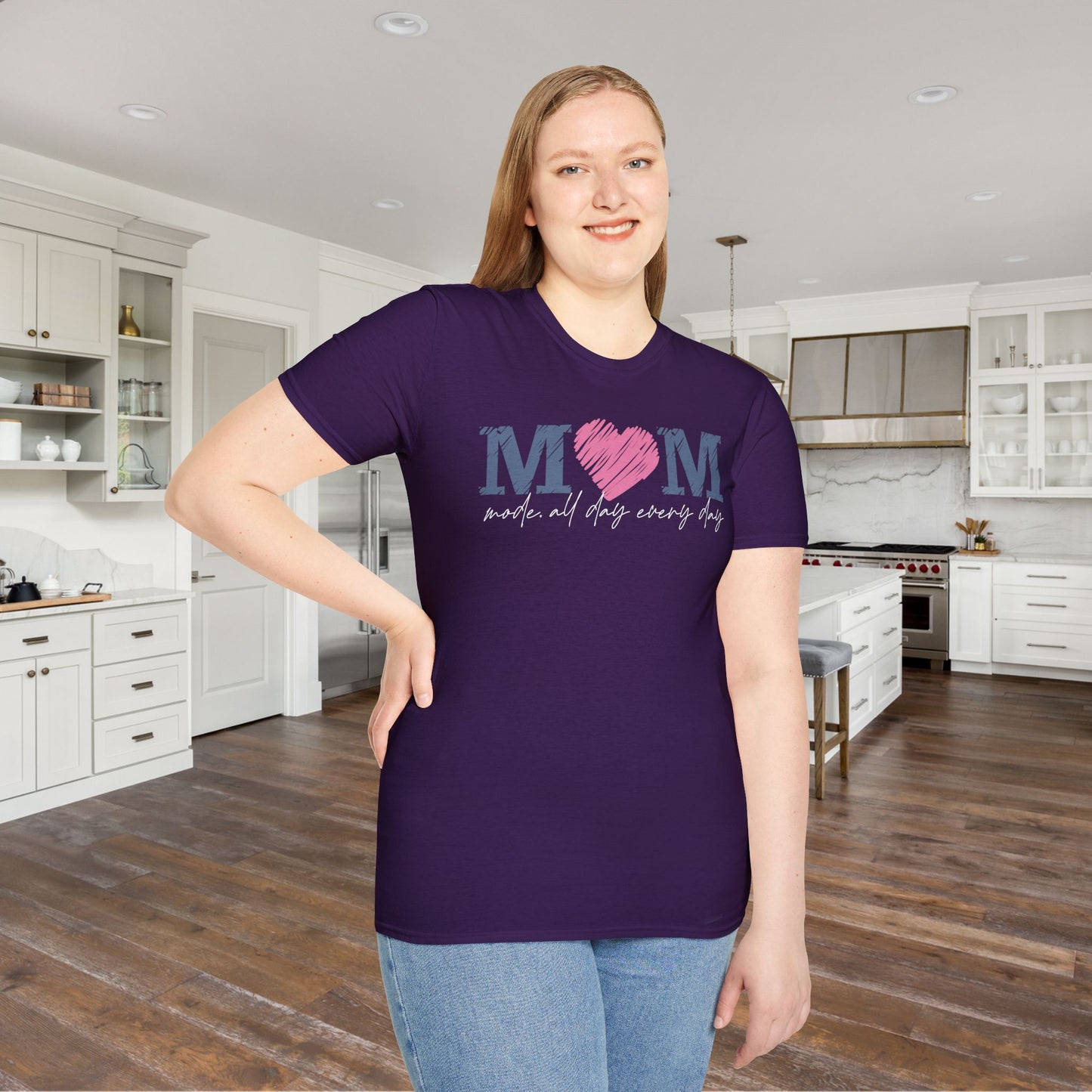 Mom Mode All Day Everyday Adult T-shirt