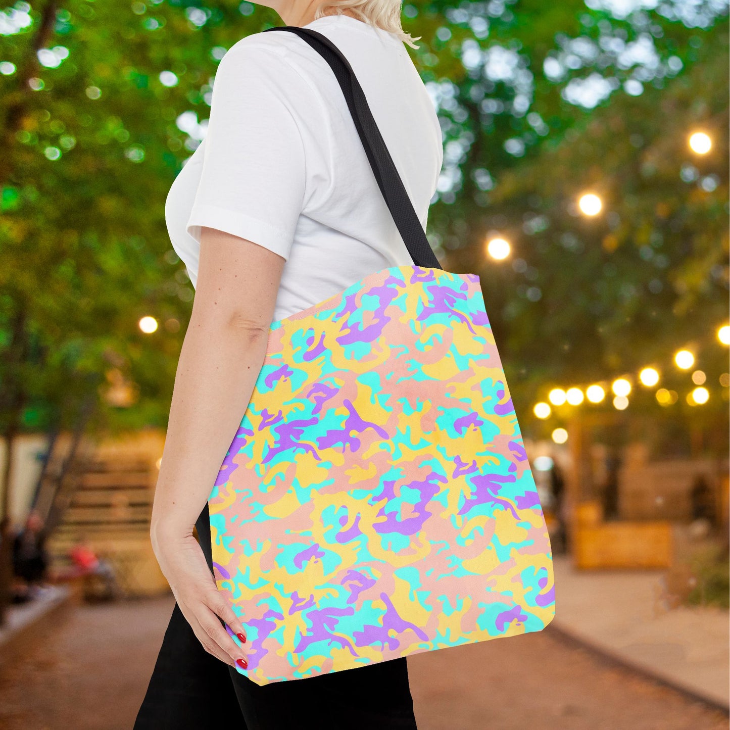 Dreamsicle Camo Canvas Tote Bag