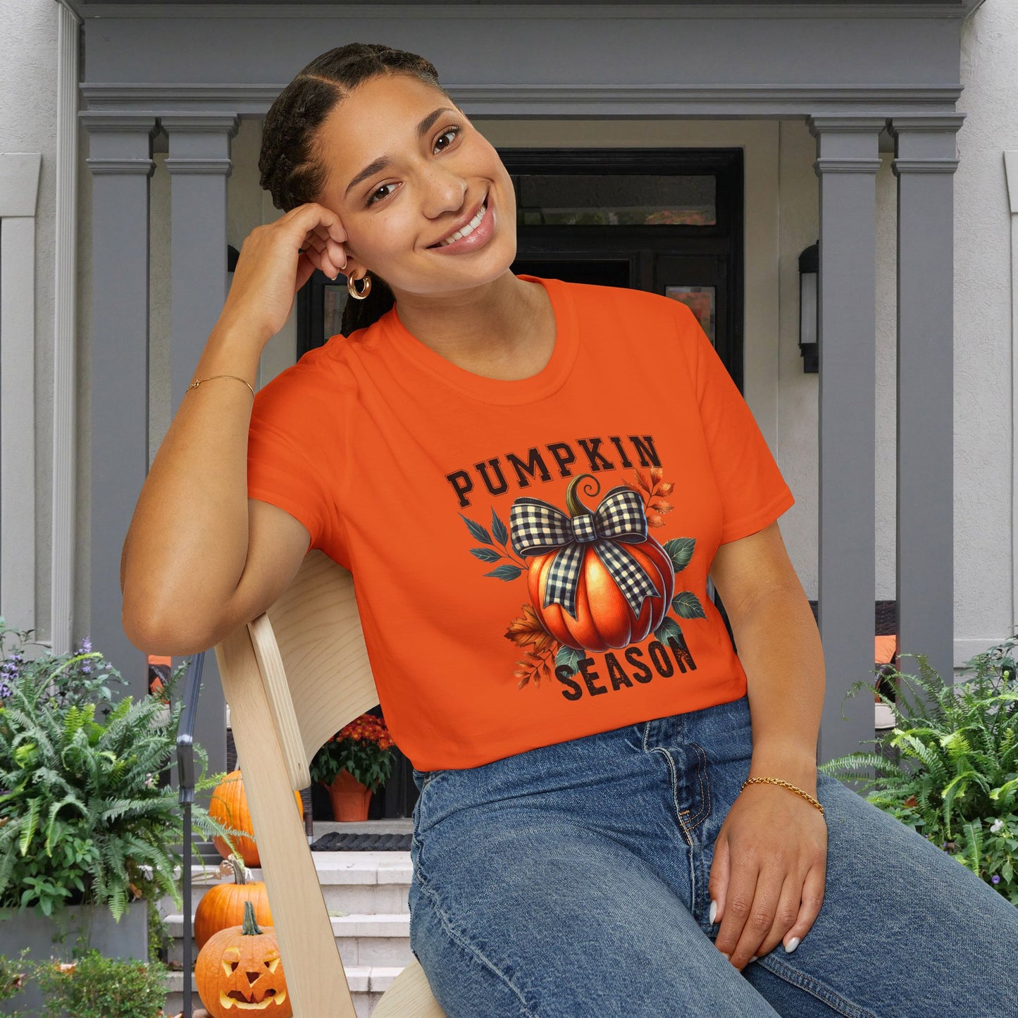 Cute Pumpkin Season Adult T-shirt
