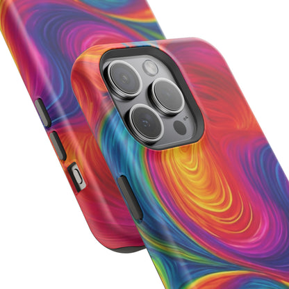 Tie Dye Color Swirl MagSafe® Compatible Tough Case for iPhone