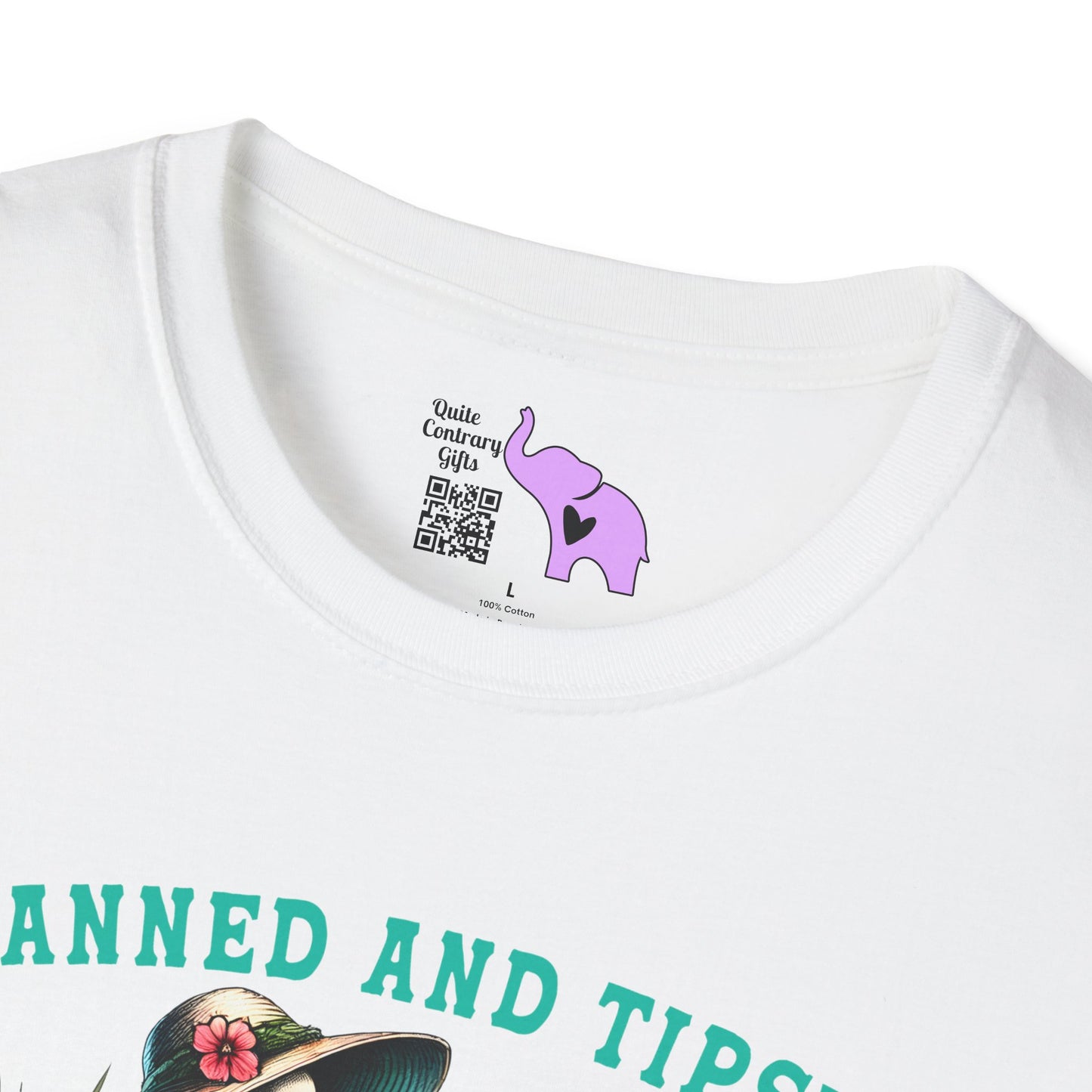 Tanned & Tipsy Skeleton Adult T-shirt