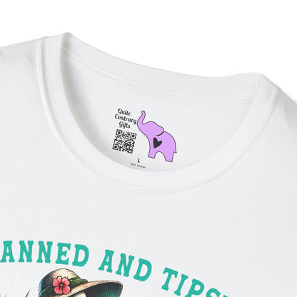 Tanned & Tipsy Skeleton Adult T-shirt