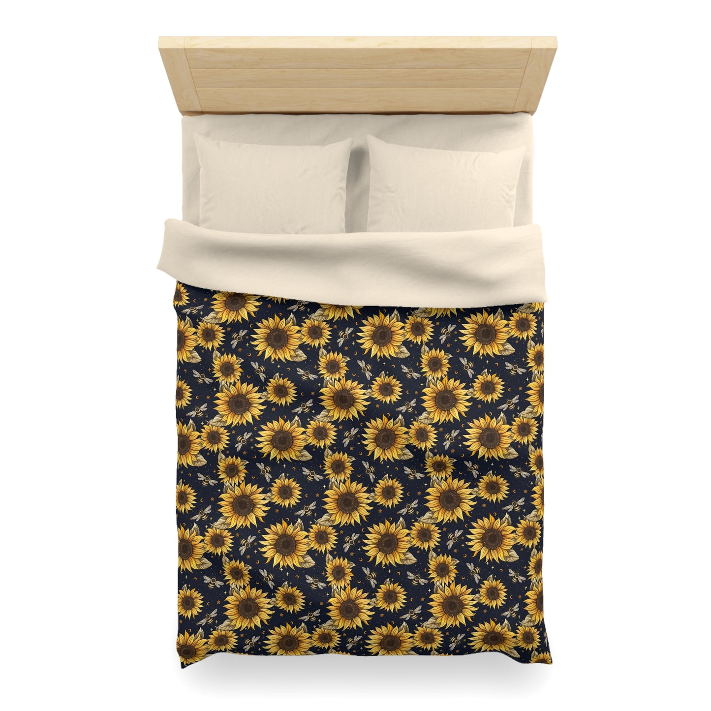 Sunflowers & Bees Microfiber Duvet Cover