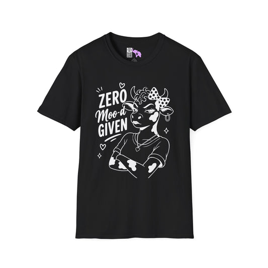 Zero Moo-d Given Adult T-shirt