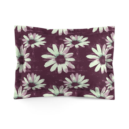 Purple Tide Petals Pillow Sham