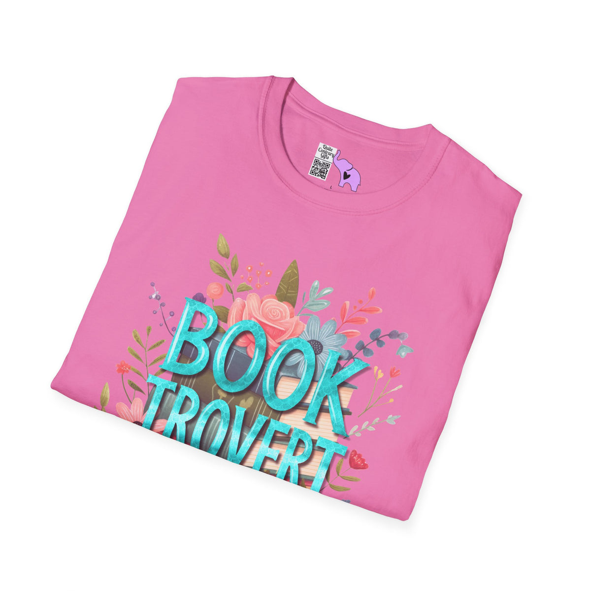 Booktrovert (Floral) Adult T-shirt