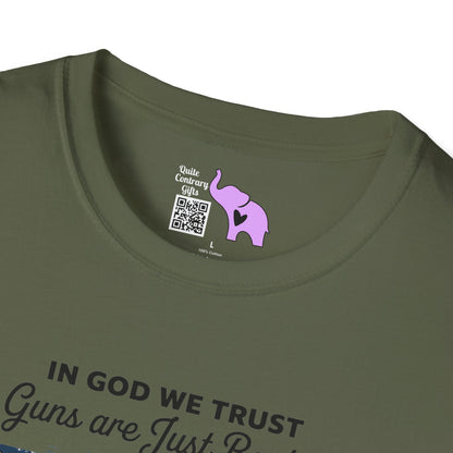 In God We Trust Guns Are Just Backup Adult T-shirt