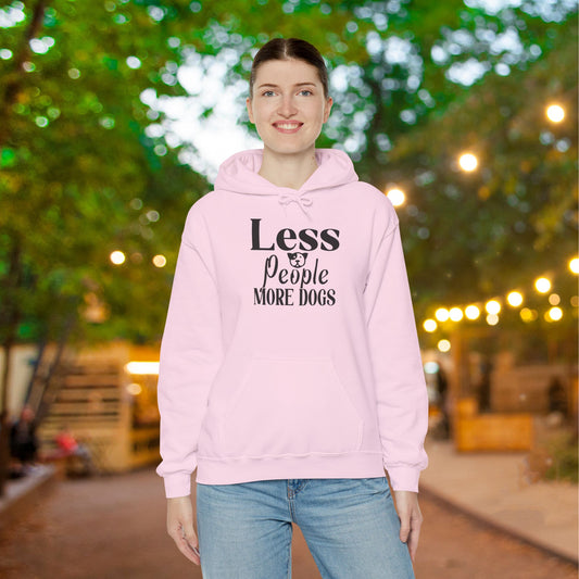Less People More Dogs Heavy Blend™ Hooded Sweatshirt