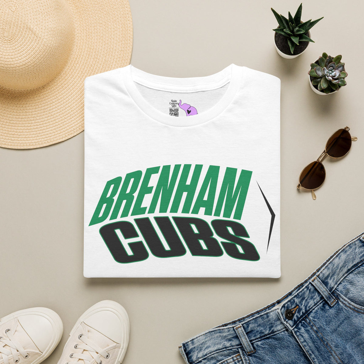 Brenham Cubs (Angled) Adult T-shirt