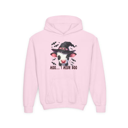 Moo I Mean Boo Calf Youth Heavy Blend Hooded Sweatshirt