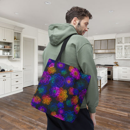 Luminous Carnations Canvas Tote Bag