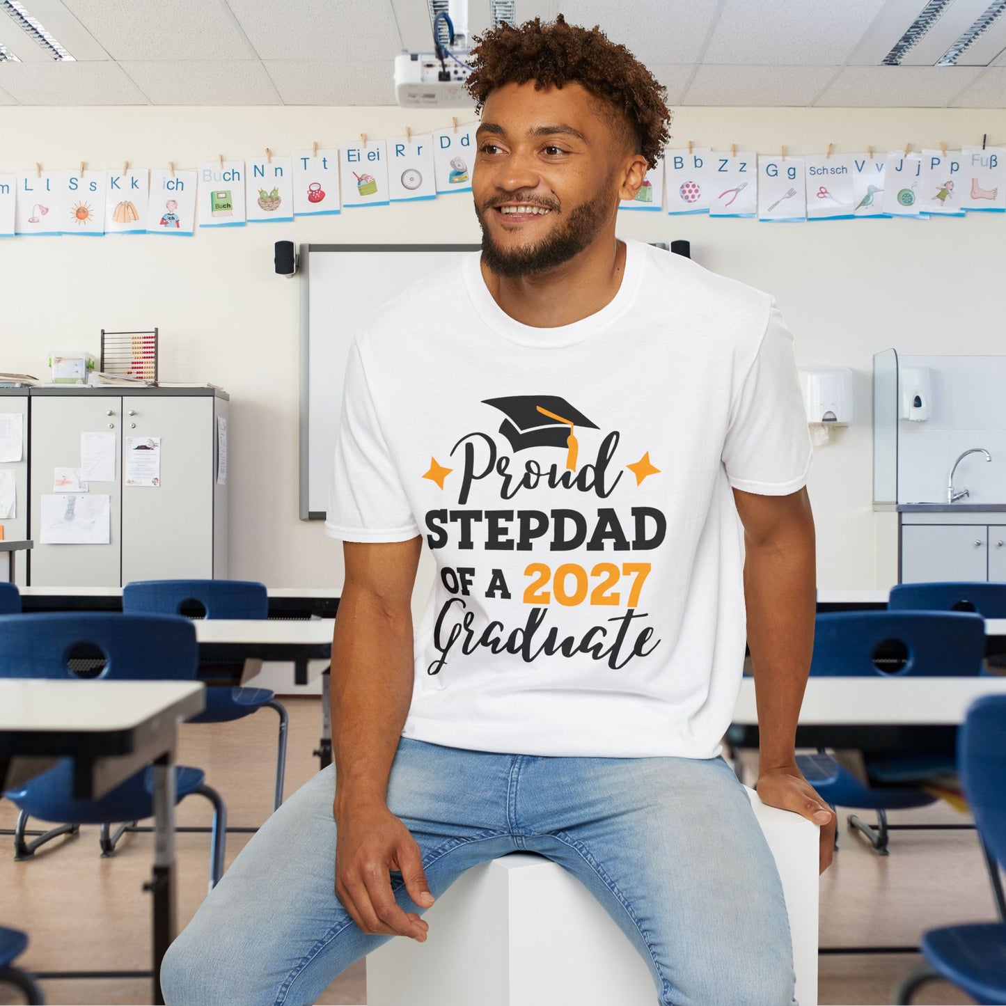 Proud Stepdad of a 2027 Graduate Adult T-shirt