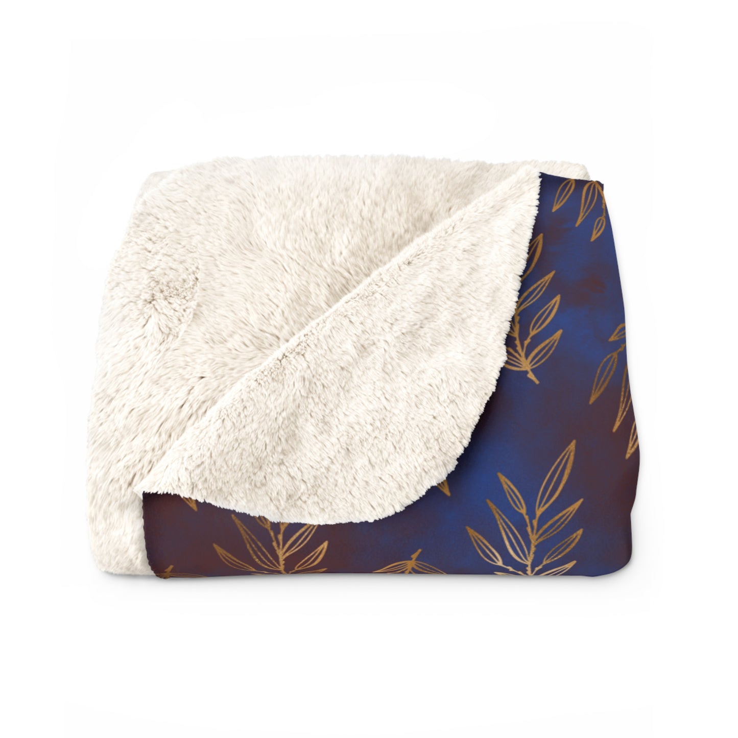 Midnight Gilded Leaves Basic Bedding Set