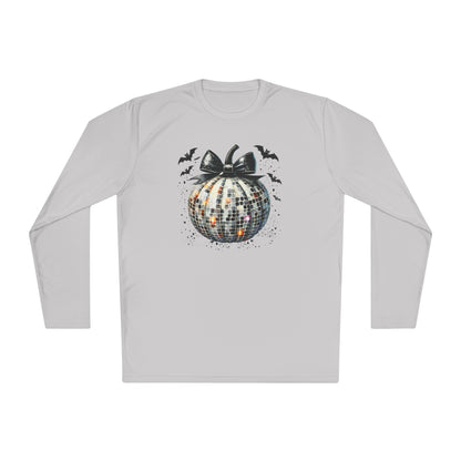 Disco Silver Pumpkin Adult Long Sleeve Tee