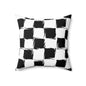 Distorted Check Throw Pillow