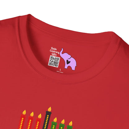 Happy Kwanzaa (Kinara) Adult T-shirt