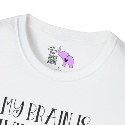 My Brain Is Giving Me The Silent Treatment Today Adult T-shirt