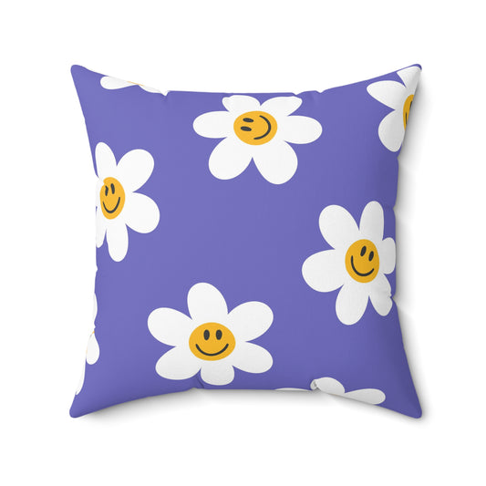 Daisy Grins Throw Pillow
