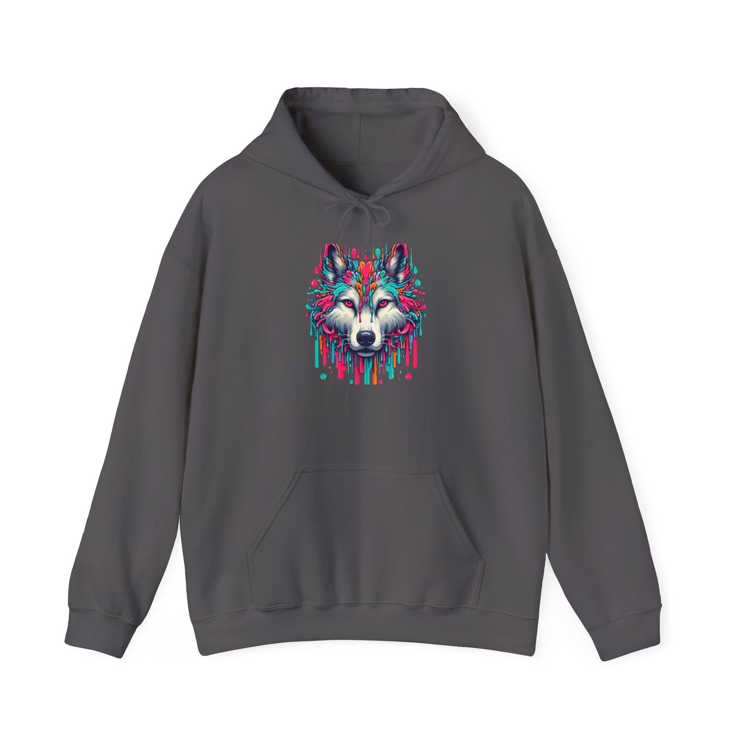 Colorful Wolf Heavy Blend™ Hooded Sweatshirt