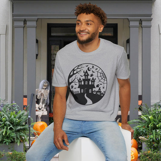 Haunted House on the Hill Adult T-shirt