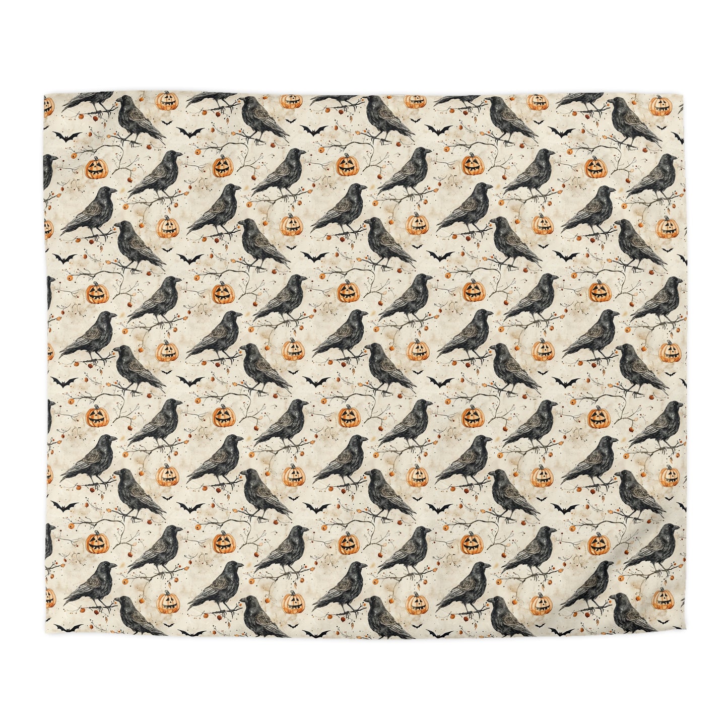 Crow & Gourd Microfiber Duvet Cover