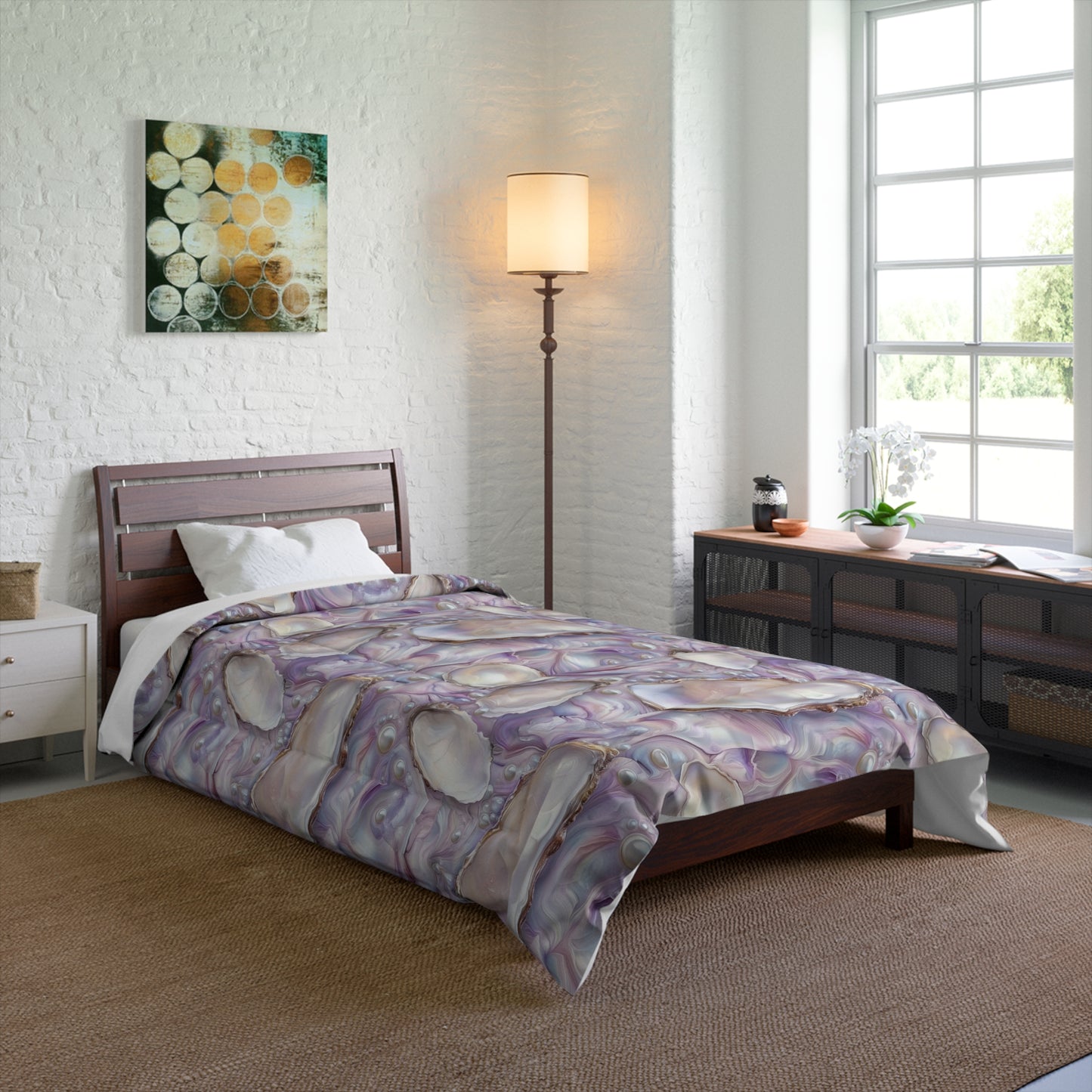 Purple Opalescent Dreams Basic Bedding Set