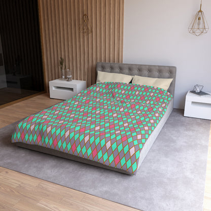 Teal Drift Harlequin Microfiber Duvet Cover
