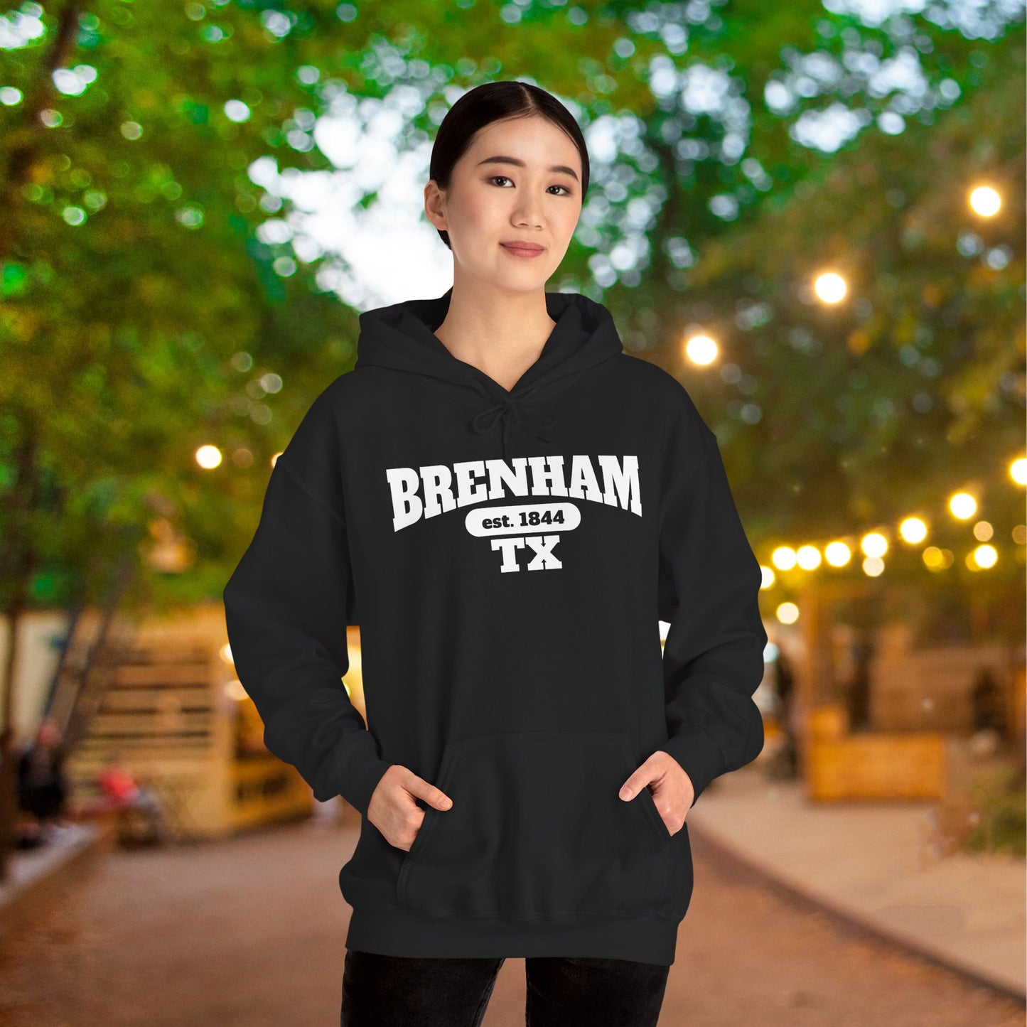 Brenham Tx Est. 1844 Adult Heavy Blend™ Hoodie