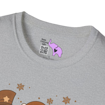 Let It Snow (Snowmen Trio) Adult T-shirt