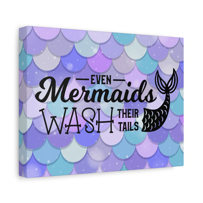 Even Mermaids Wash Their Tails 2 Canvas Art
