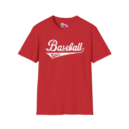 Baseball Dad (Grunge) Adult T-shirt