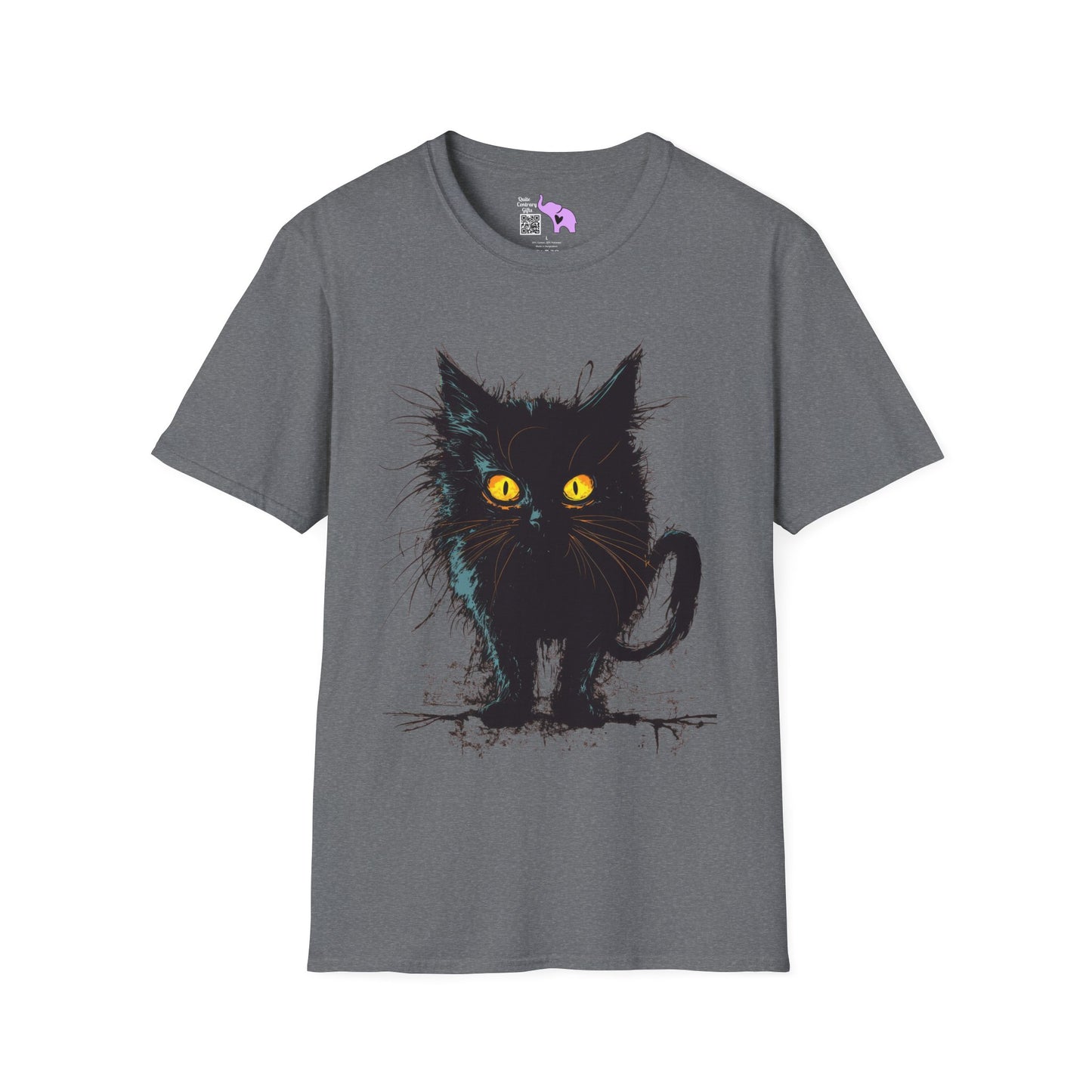 Black Kitten Adult T-shirt