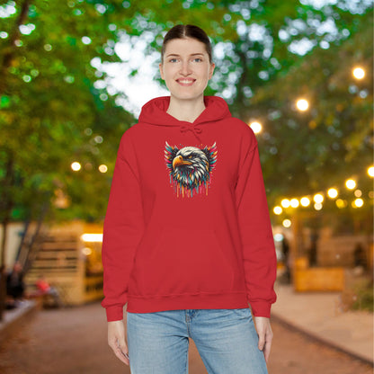 Colorful Bald Eagle Heavy Blend™ Hooded Sweatshirt