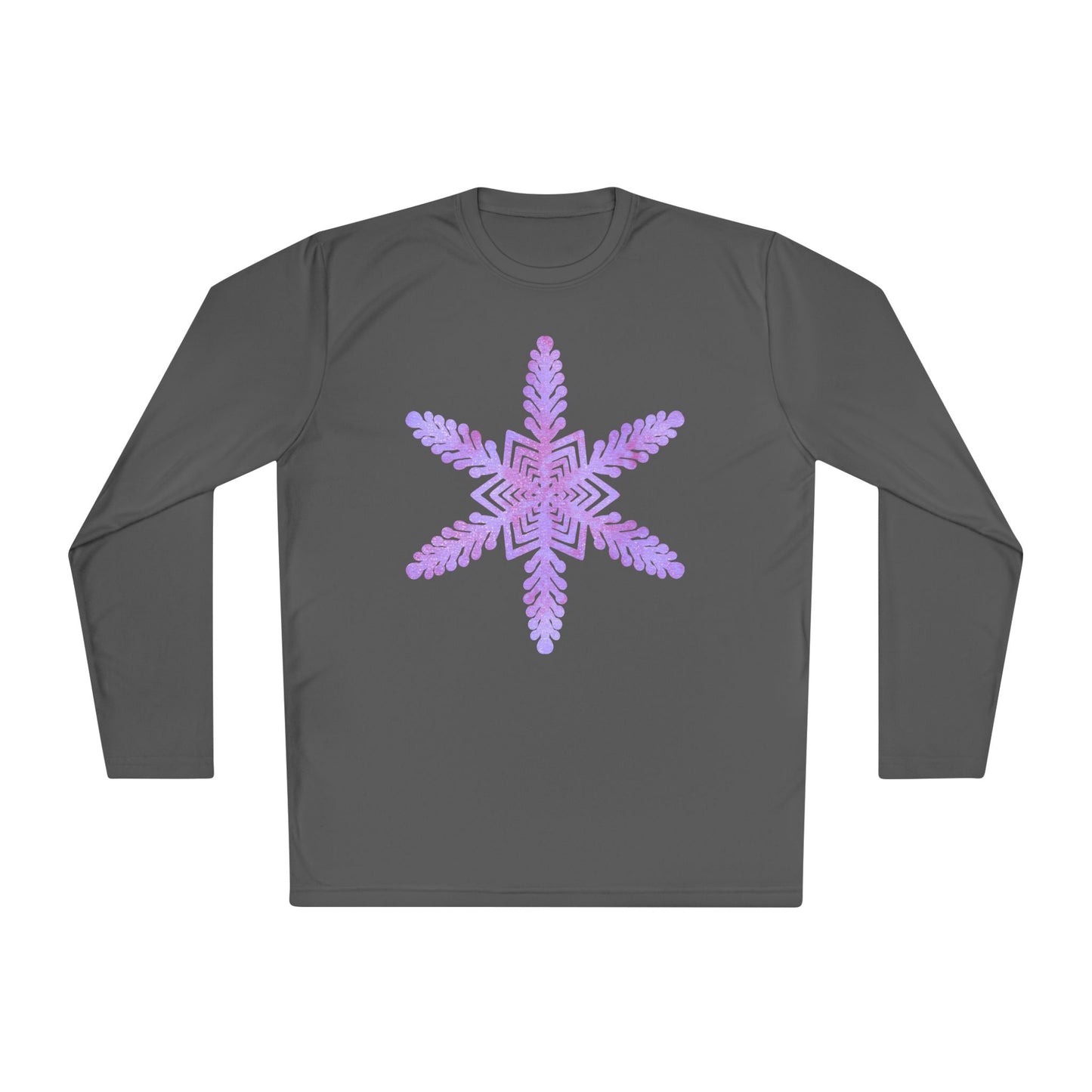 Large Snowflake 2 Adult Long Sleeve Tee