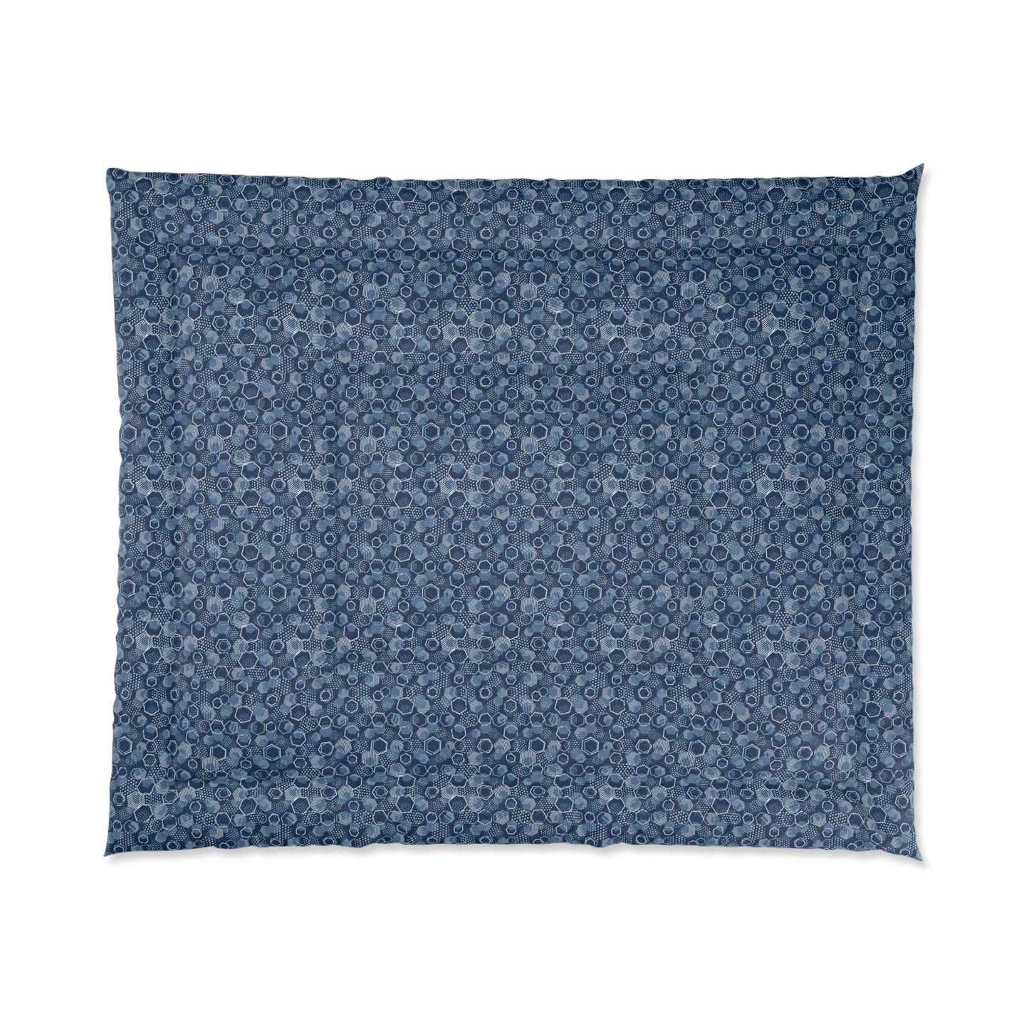 Blue Hexagons Comforter