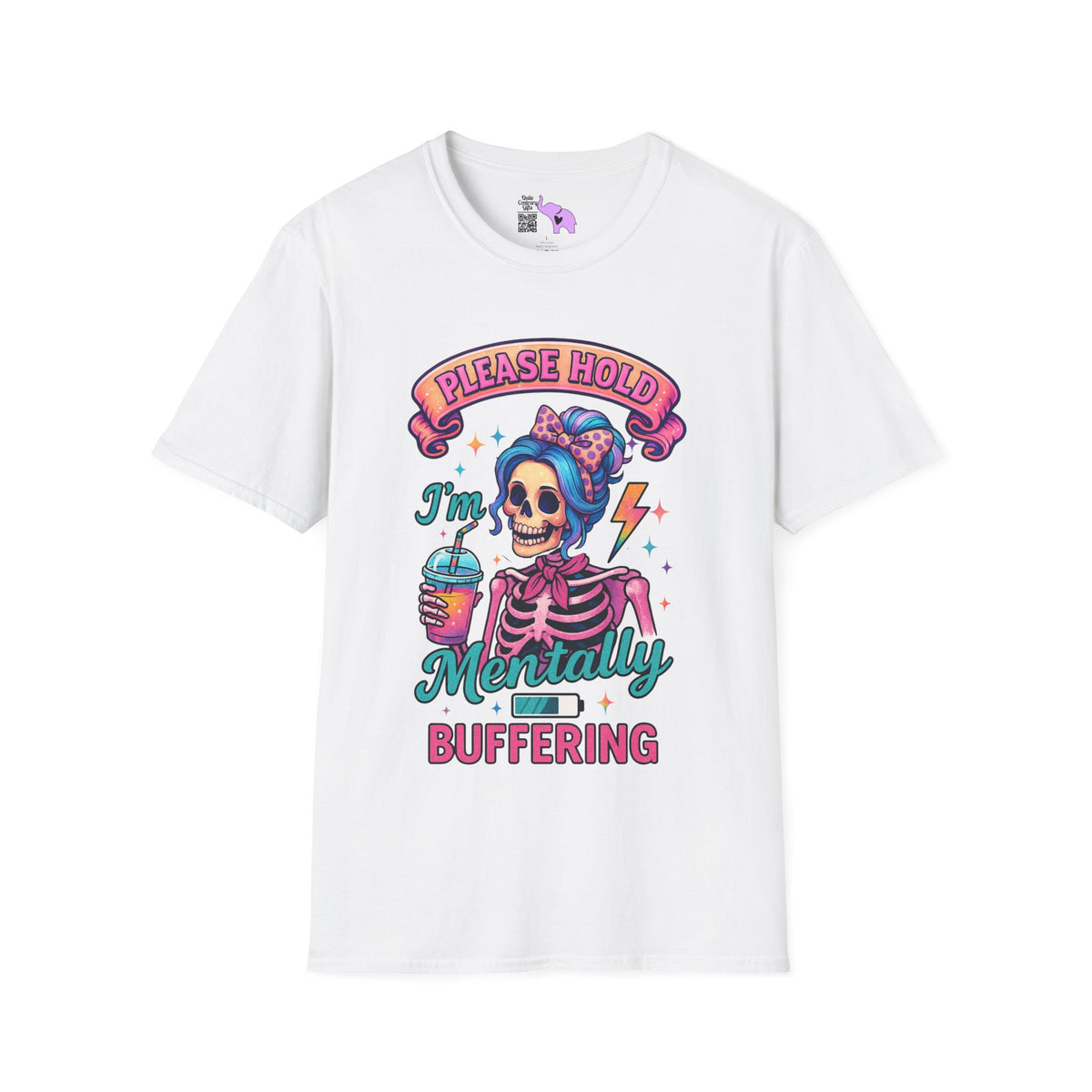 Please Hold I'm Mentally Buffering Adult T-shirt
