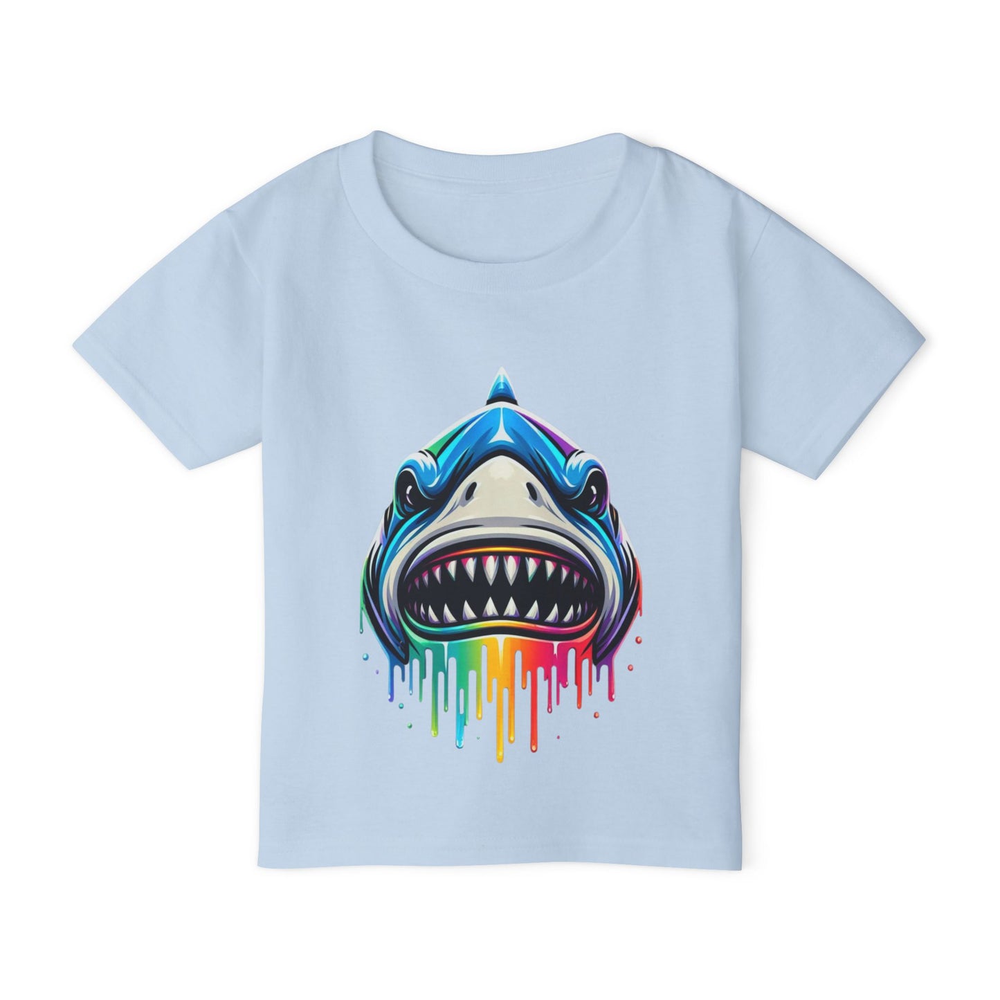 Colorful Shark Heavy Cotton™ Toddler T-shirt