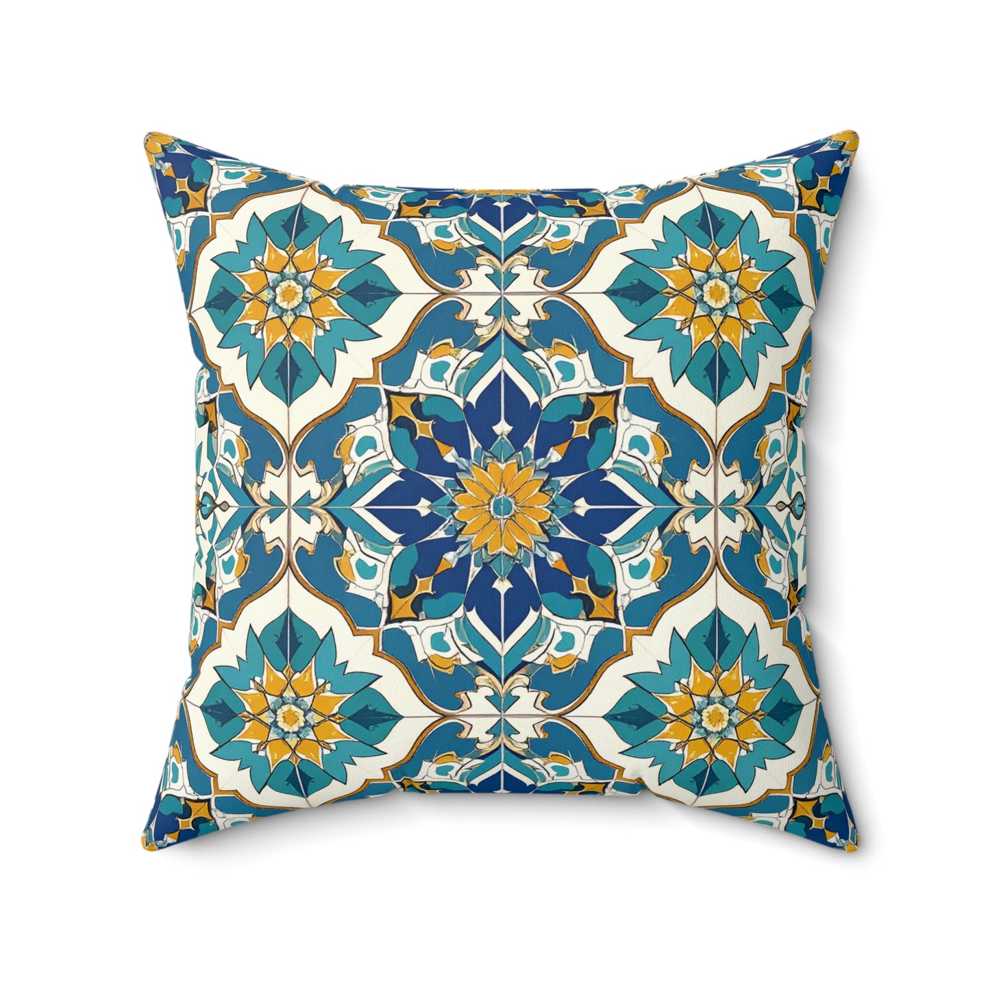 Mediterranean Lace Throw Pillow