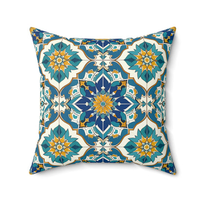 Mediterranean Lace Throw Pillow