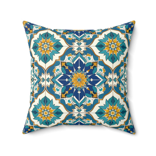 Mediterranean Lace Throw Pillow