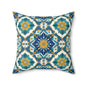 Mediterranean Lace Throw Pillow