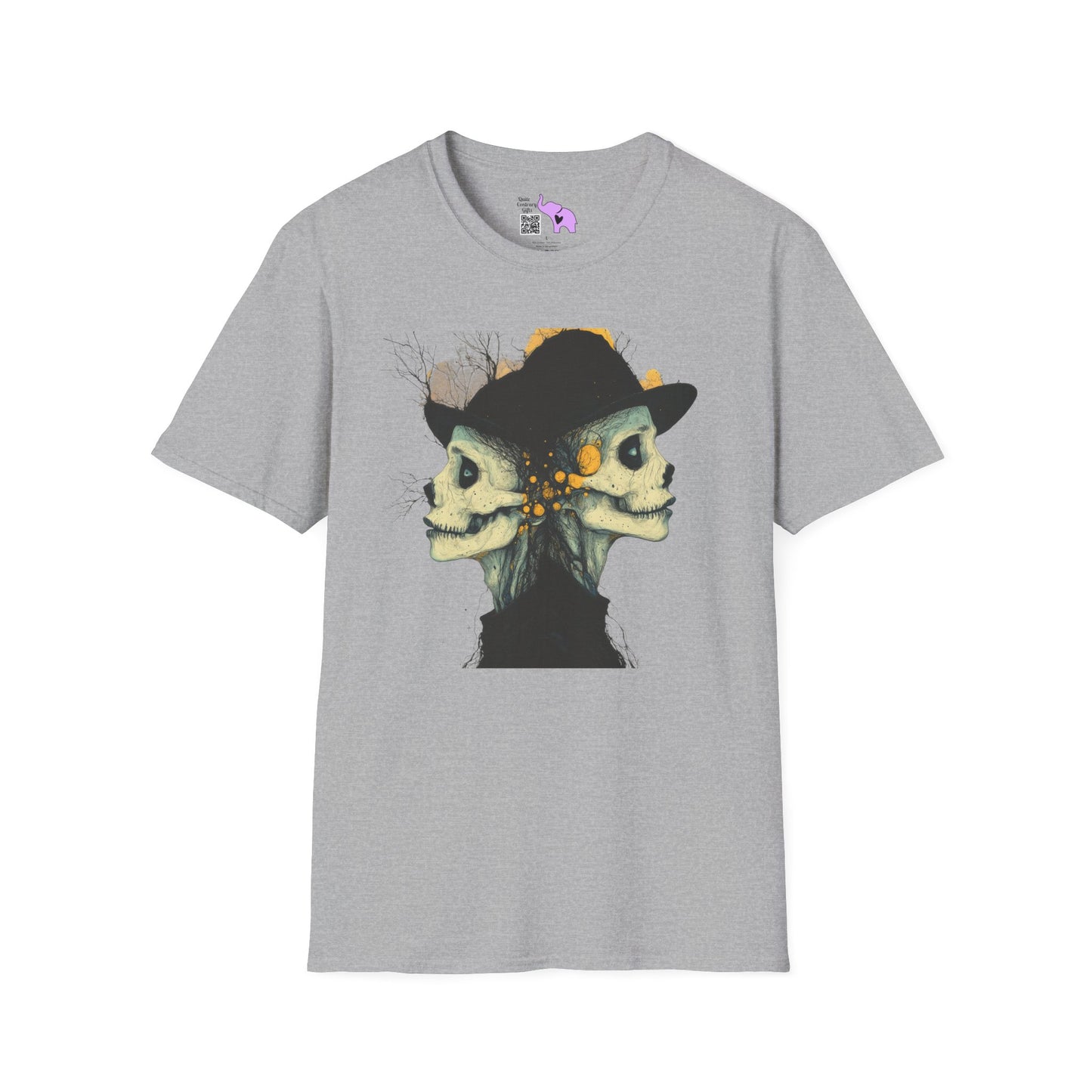 Creepy Skull Witches Adult T-shirt