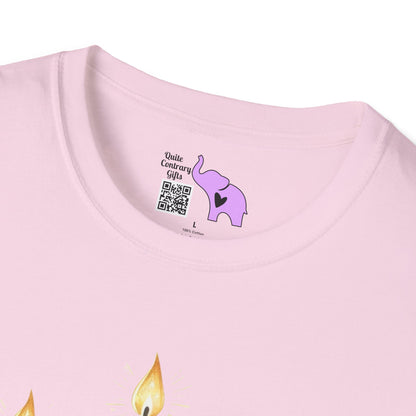 Star & Flame Hanukkah Adult T-shirt