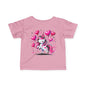 Pink & Black Love Unicorn Infant Soft T-Shirt