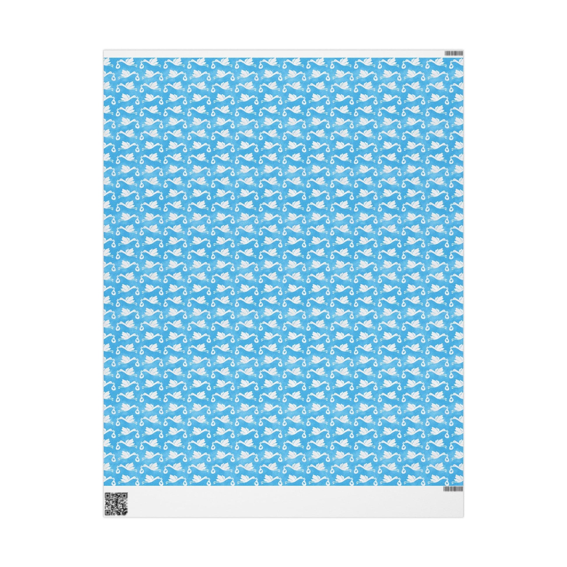 Blue Sky Baby Delivery Wrapping Paper