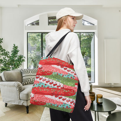 Cherry Lane Canvas Tote Bag
